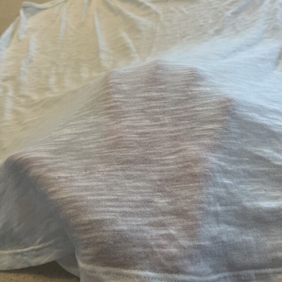 Womens Athleta Semi Sheer White Tank Top With Peek A Boo Back - Picture 8 of 8